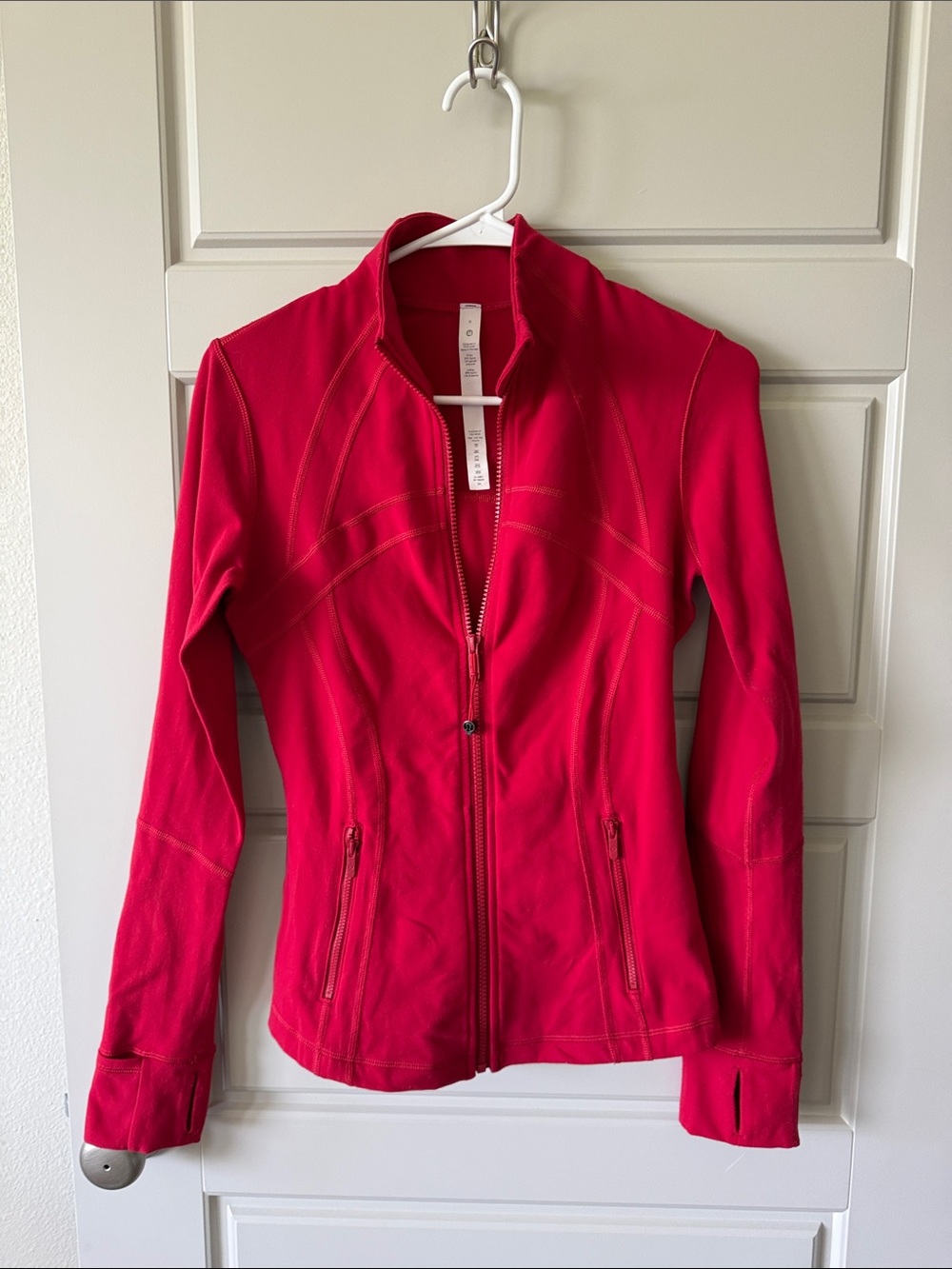 lululemon athletica Women's Bright Red Zip-Up Utility Jacket